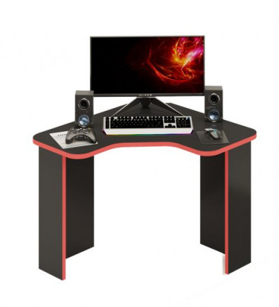 Современная мебель Игровой стол Угловой СКЛ-ИгрУгл100Ч RED недорого, купить недорого в фирменном салоне магазине «Моя Мебель», всего за 9 680 руб.