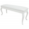 Банкетка в прихожую с сиденьем, с ящиком мягкая | Тумба в прихожую с сиденьем узкая Vivaldi экокожа белый / массив белый