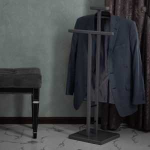 Современная мебель Вешалка костюмная Галант 340 Черный / Серый графит, купить недорого в фирменном салоне магазине «Моя Мебель», всего за 8 640 руб.