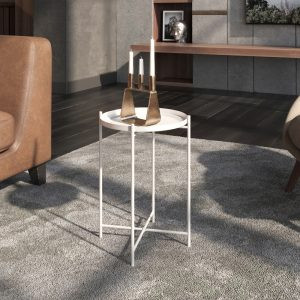 Современная мебель Стол журнальный как IKEA GLADOM SHT-CT8 Белый муар, купить недорого в фирменном салоне магазине «Моя Мебель», всего за 2 480 руб.